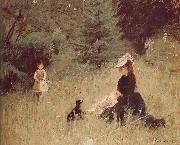 Berthe Morisot Meadow France oil painting artist